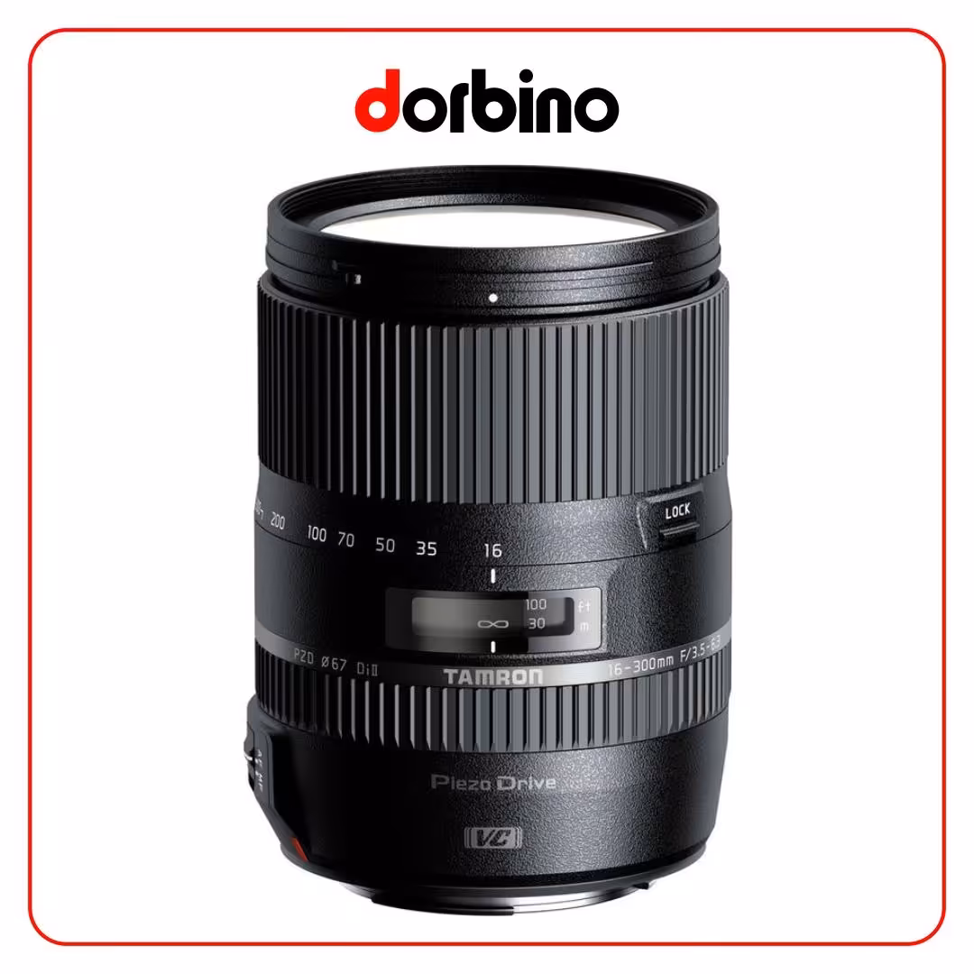 لنز تامرون Tamron 16-300mm F3.5-6.3 Di II VC PZD Macro for Canon EF - فروشگاه دوربین دوربینو