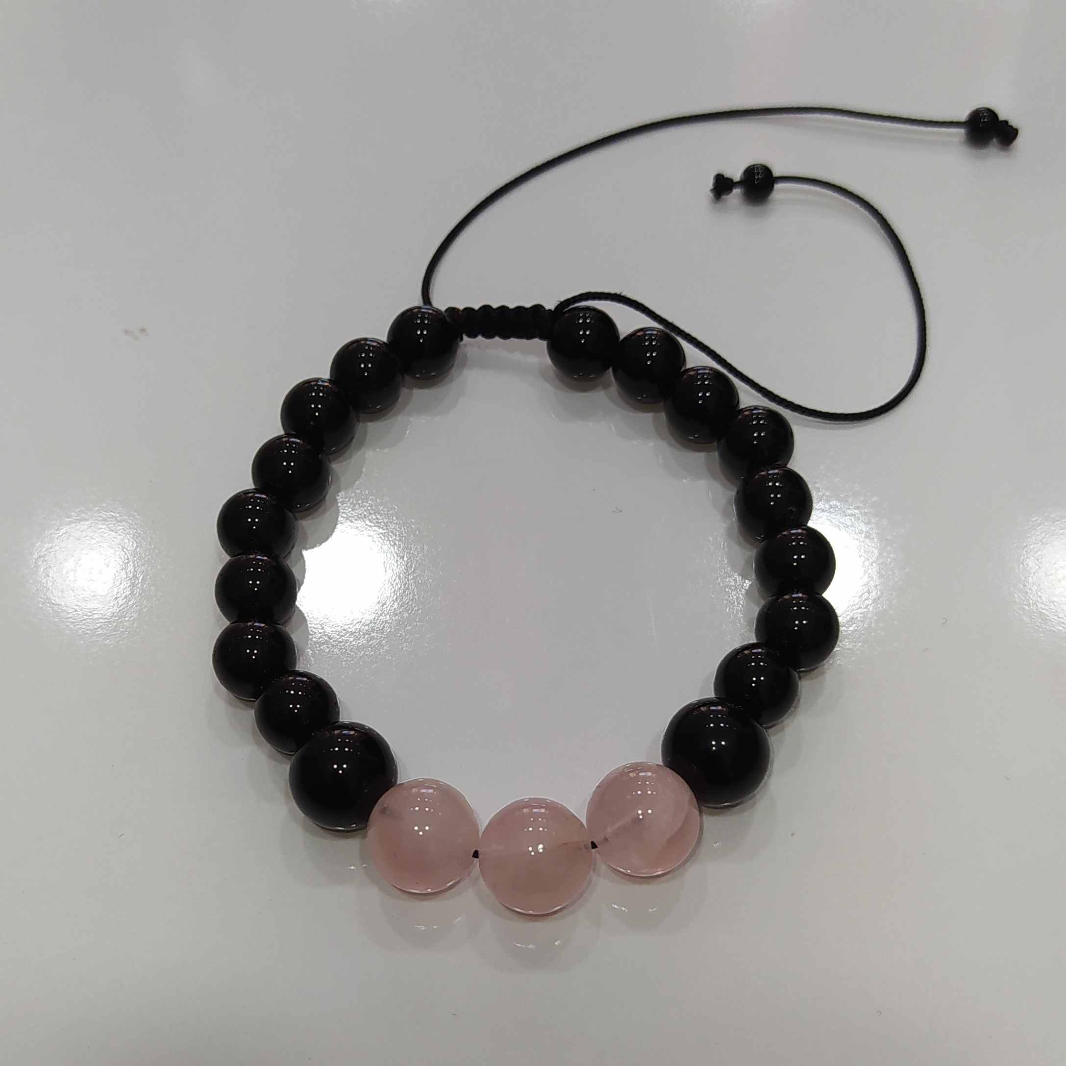 دستبند اونیکس رز کوارتر