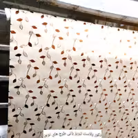 سفره و رومیزی طلایی کتان پی وی سی عرض 140سانت ،ارسال به سراسر کشور رایگان 