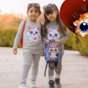 بلوز و شلوار کبریتی کشی دخترک کیتی بلوز شلوار بهار پاییز