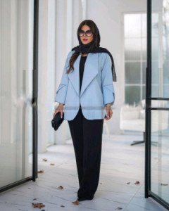 مانتو شلوار زنانه کتان بهگل شلوارمازراتی