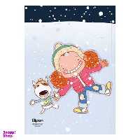 دفتر مدرسه‌ای‌ 40 برگ تک خط وزیری شومیز فانتزی جلد گلاسه الیپون (Elipon) کد 2921226 وزن 300 گرم