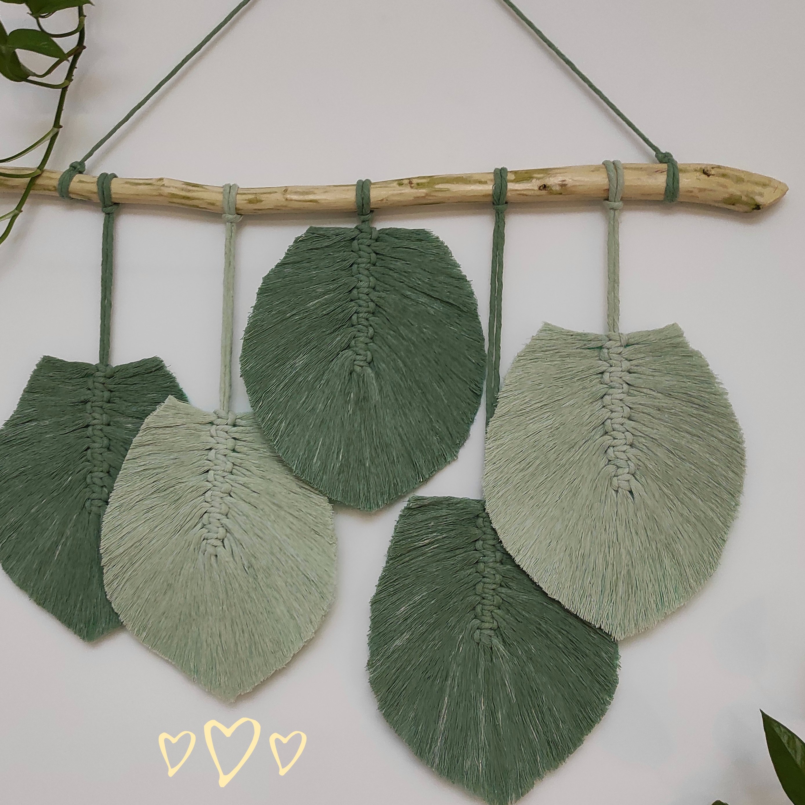 دیوارکوب مکرومه،اندازه کار60