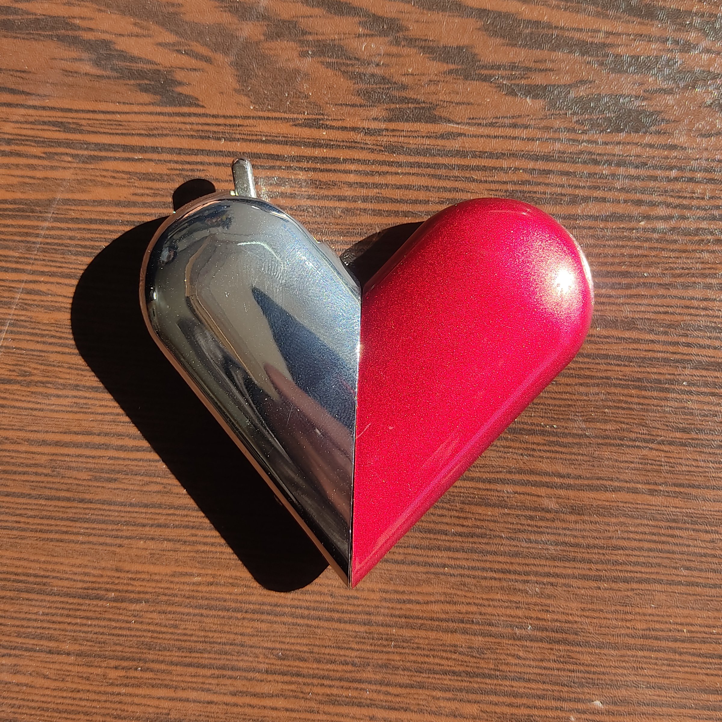 فندک قلبی دو رنگ