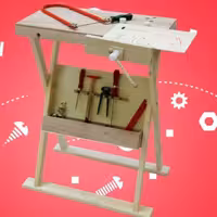 میز ابزار و کاردستی ایپکا میز کار چوبی کارگاه نجاری