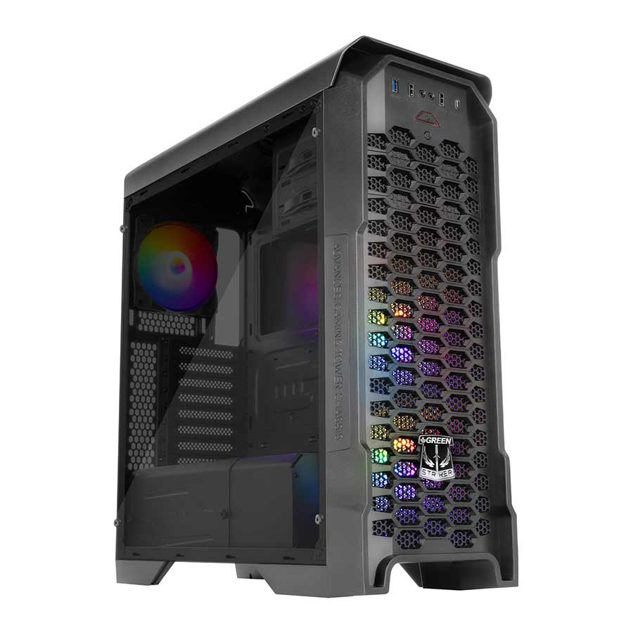 قیمت و خرید کیس کامپیوتر گرین مدل Striker FRGB | یاس ارتباط
