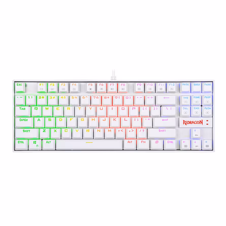 کیبورد مکانیکال گیمینگ ردراگون KUMARA K552 RGB White