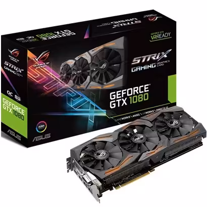 کارت گرافیک ایسوس مدل جی تی ایکس 1080 راگ استریکس گیمینگ با ظرفیت 8 گیگابایت