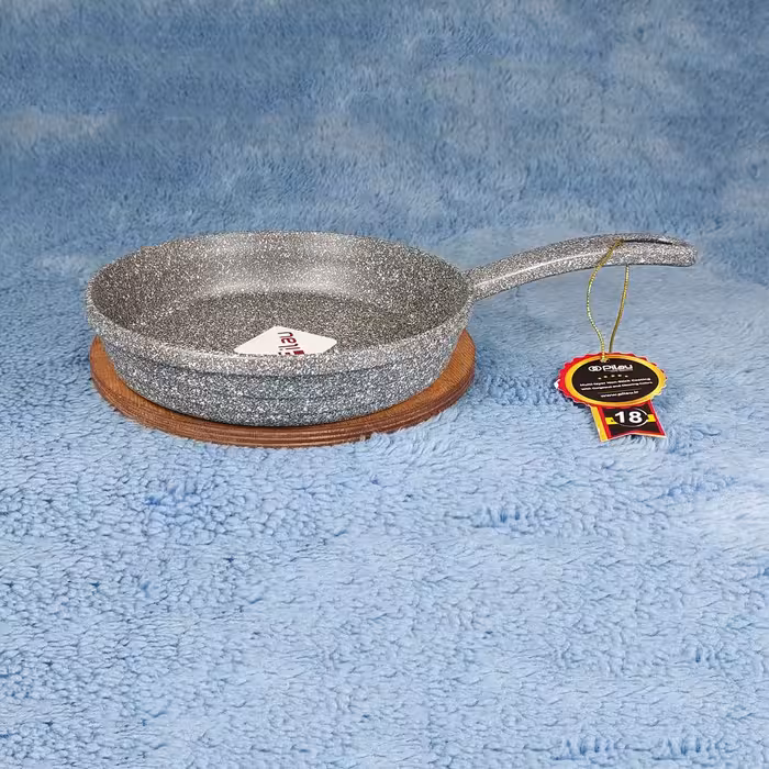 تابه گرانیتی تک دسته خاکستری سایز 18 پیلو PILAU مدل هپی با ارسال رایگان