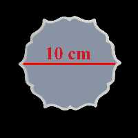 قالب سیلیکونی کد 38 ( گل شش پر 10 سانت )