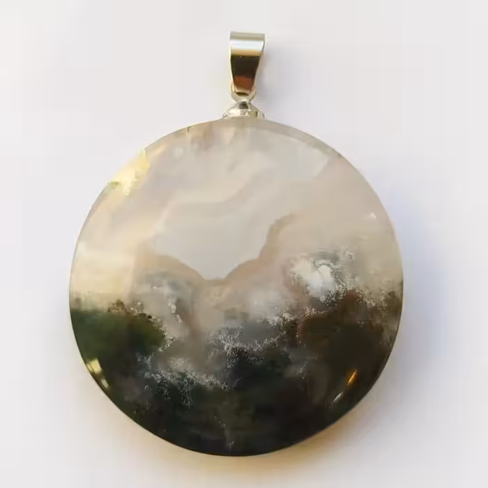 نگین گردنی فوق‌العاده زیبای عقیق شجر دریایی