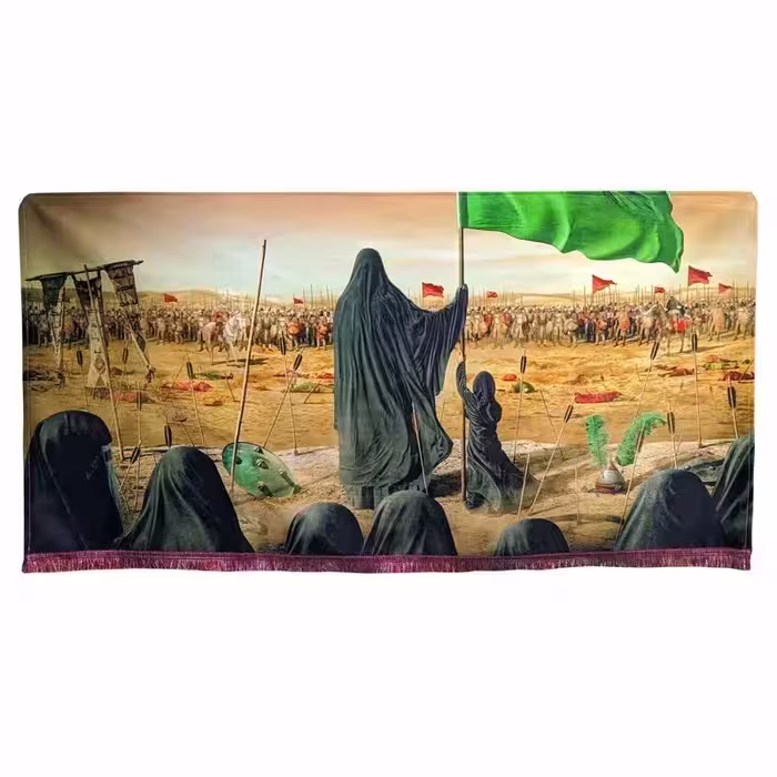 کتیبه مخمل محرمی طرح نقاشی 
