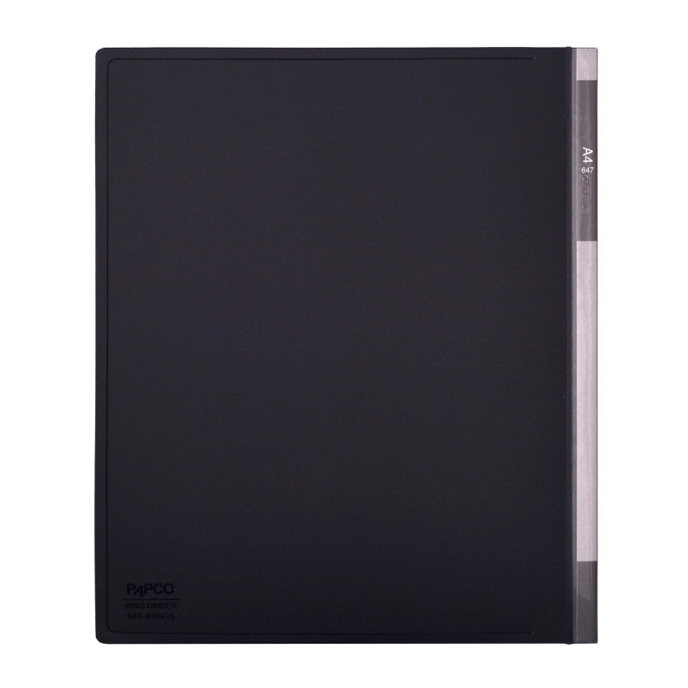 کلاسور 4 حلقه پاپکو مدل مات کد 647-4RING رنگ سیلورتیره