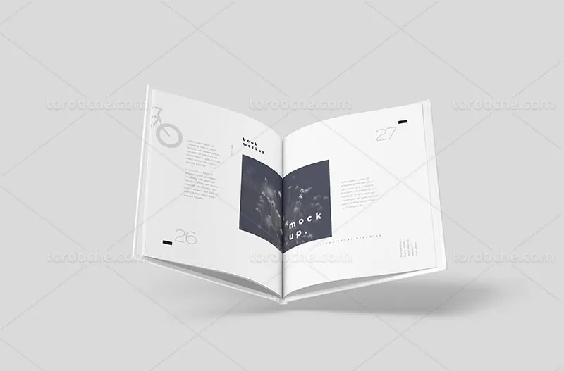 طرح موکاپ کتاب PSD | گرافیک با طعم تربچه