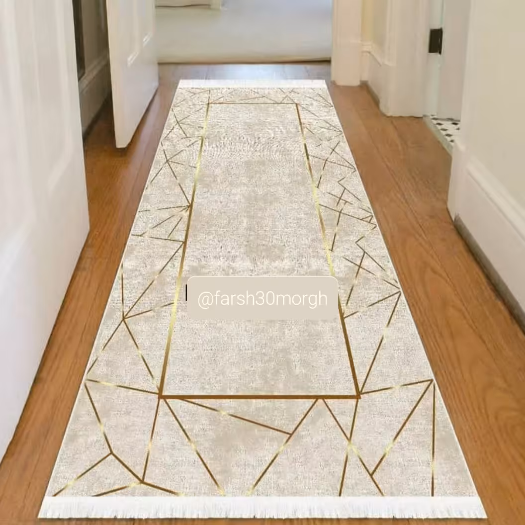 فرشینه راهرویی رویه مخمل پشت چرم استپ دار قابل سفارش در سایز دلخواه