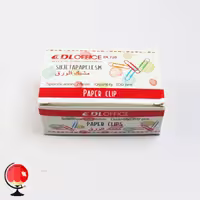 گیره رنگی کاغذ بسته 100 عددی آفیس
