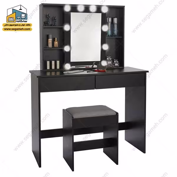 میز آرایش لامپ دار کد DMP140 - فروشگاه سه گامه