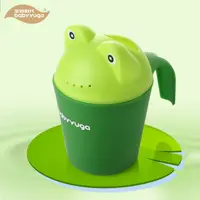 ابریز حمام نوزادی دربدار دسته دار عروسکی بیبی یوگا رنگ سبز     baby yuga