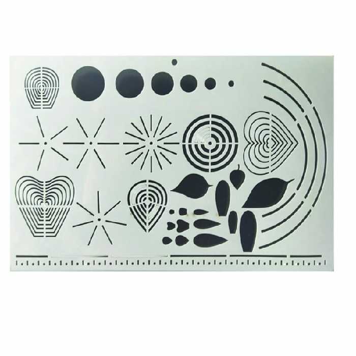 شابلون گلدوزی طرح اشکال هندسی (با ظرافت و اشکال متنوع)