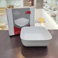 کاسه  مربع لارن (چینی لمون چینی لب طلا  مرغ خوری مرغخوری سالادخوری خورشت خوری lemon)