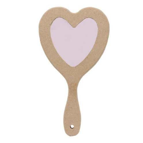 آیینه دستی چوبی قلبی 244/4