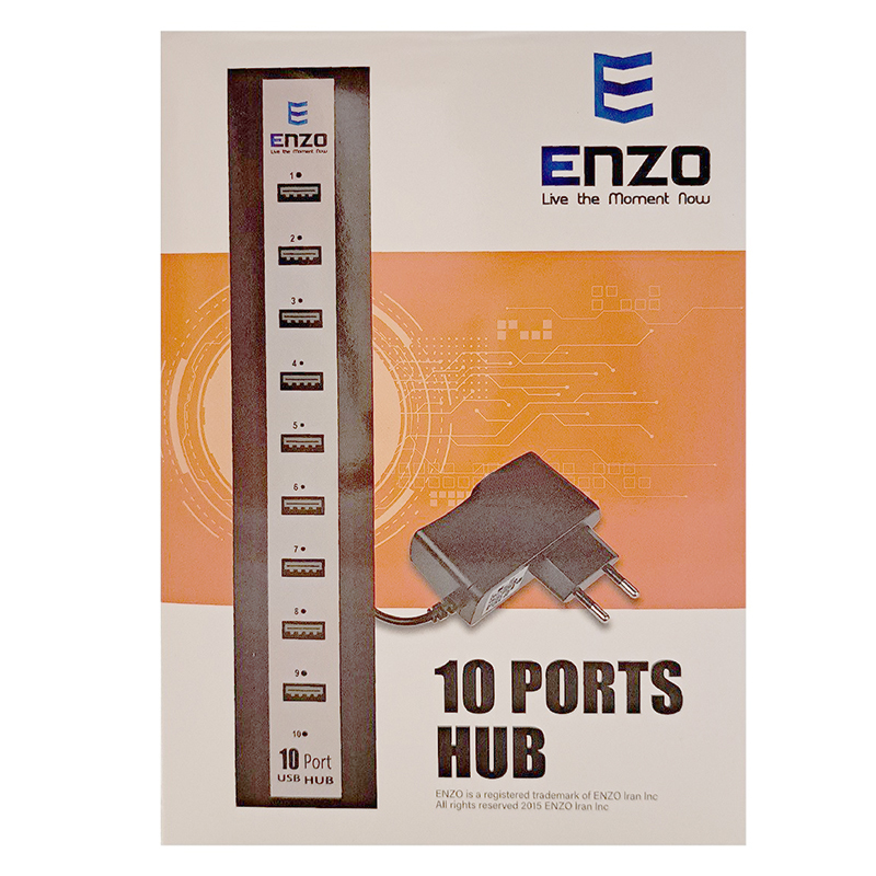 هاب 10 پورت USB20 آداپتور انزو Enzo UH-10A