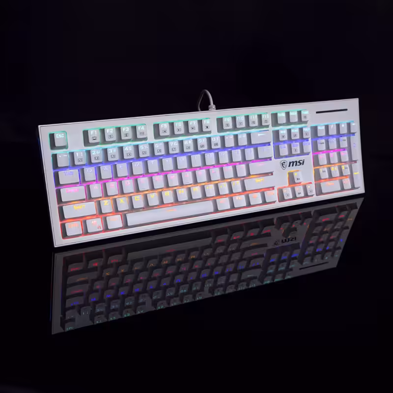 کیبورد MSI GK50Z مکانیکال RGB سفید
