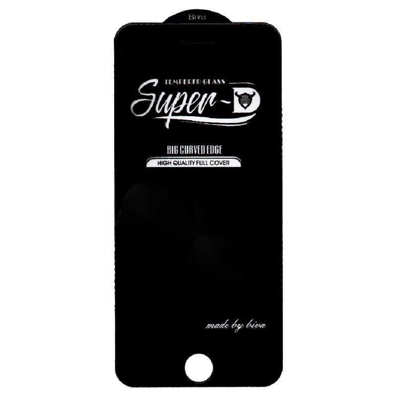 گلس شیشه ایی Super-D آیفون 6-6s-7-8 رنگ مشکی - امین 24 امانت دار اعتماد شما