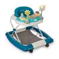 روروک کودک مامالاو جزیره موزیکال چراغدار 3 کاره رنگ سبز-ابی  mamalove baby walker blue