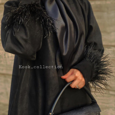 رویه زنانه سوییت مدل مانتو سوییت پر دار