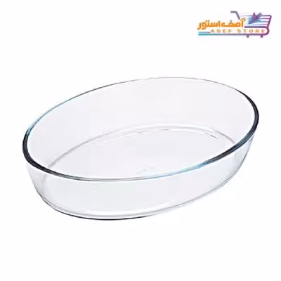 تابه پیرکس بیضی بدون دسته 2 سایز