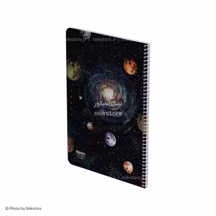 دفتر فنری 80برگ مجلد وزیری کلاسیک الیپون کد 234