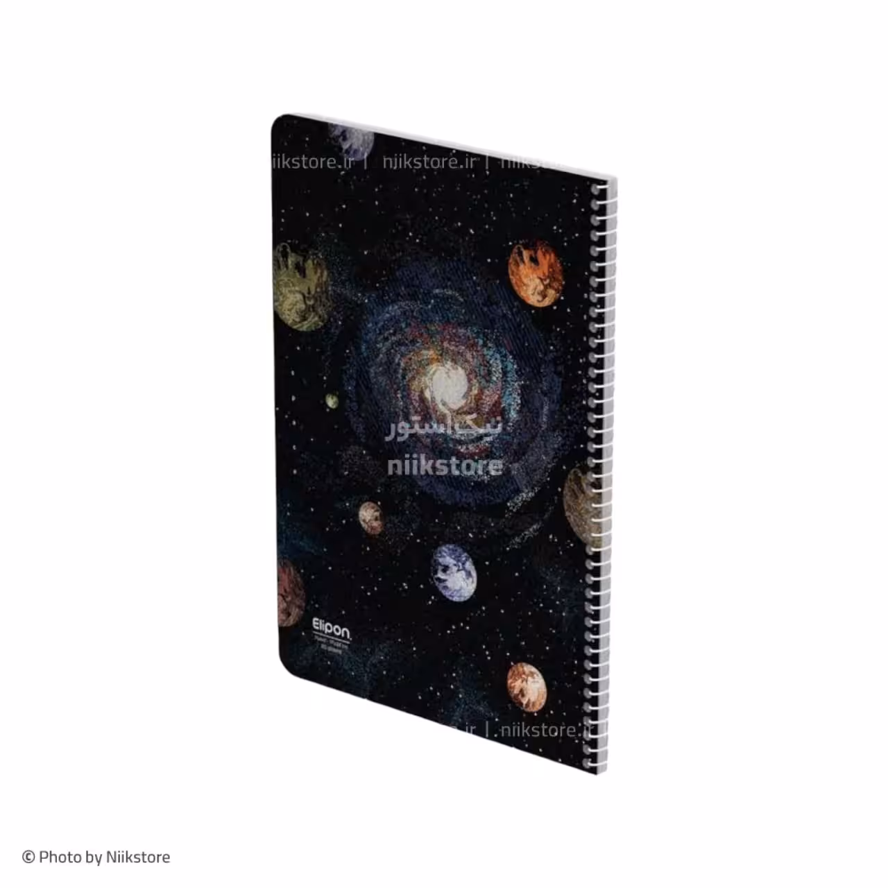 دفتر فنری 80برگ مجلد وزیری کلاسیک الیپون کد 234