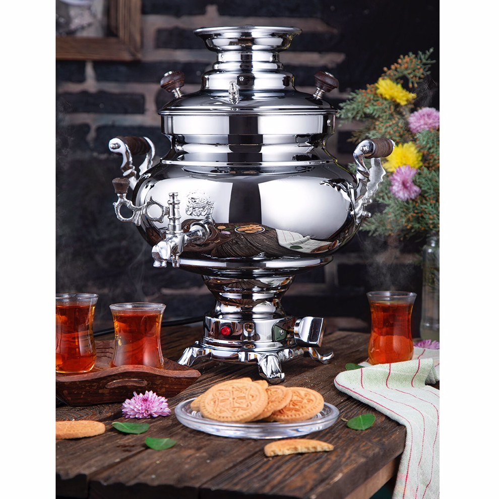 سماور برقی سارینا - 5.5 لیتری - برنجی - عالی نسب (Sarina)