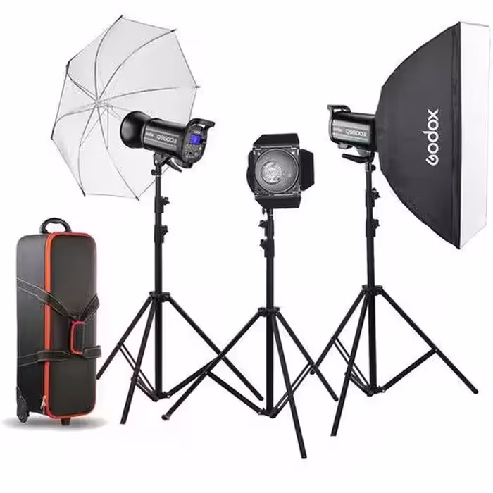 کیت فلاش نورپردازی GODOX STUDIO FLASH LIGHT KIT QS300 II