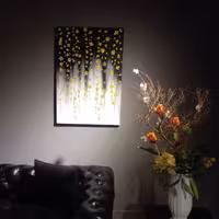 تابلو نقاشی مدرن  ریسه گل شکوفه