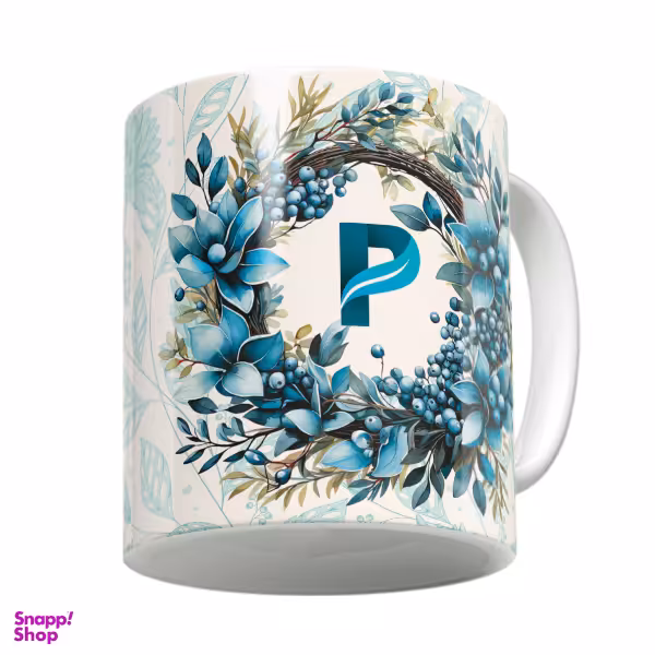 ماگ لاژید مدل حرف P طرح الفبا کد ALP01