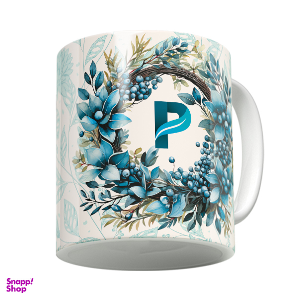 ماگ لاژید مدل حرف P طرح الفبا کد ALP01