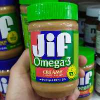 کره بادام زمینی جیف (امگا3)بدون گلوتن