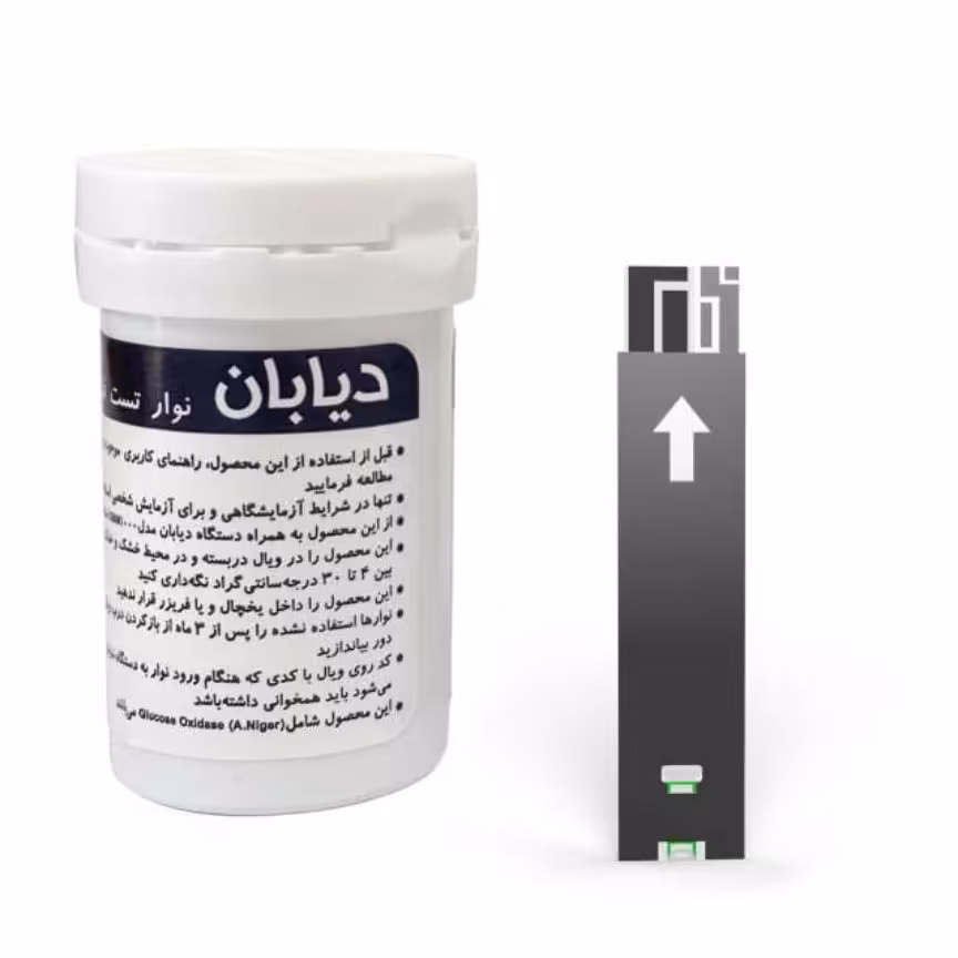 نوار تست قند خون دیابان بسته 50 عددی

