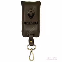 جاسوییچی چرم طبیعی گاوی قهوه ای مناسب رنو تالیسمان و کلئوس