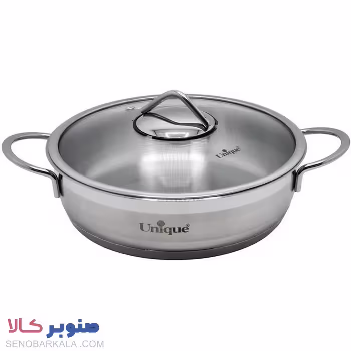 تابه درب دار دو دسته استیل یونیک مدل UN9947 - صنوبرکالا
