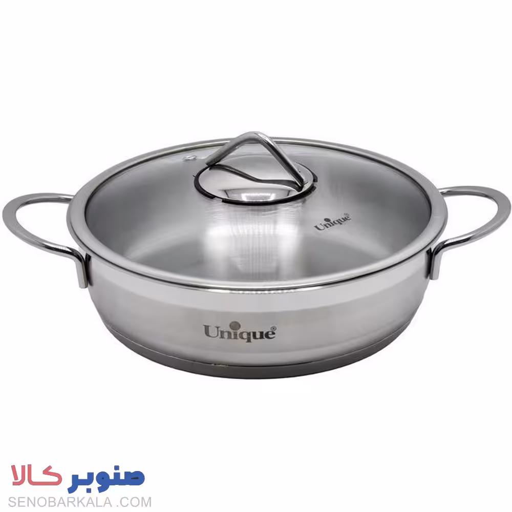 تابه درب دار دو دسته استیل یونیک مدل UN9947 - صنوبرکالا