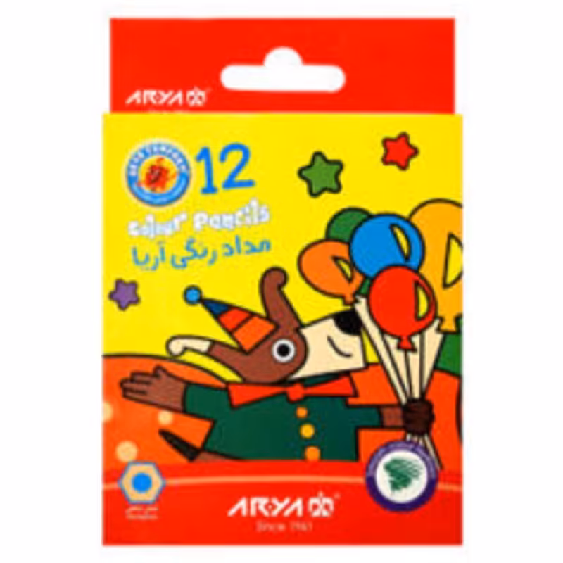 مداد رنگی کوتاه آریا
