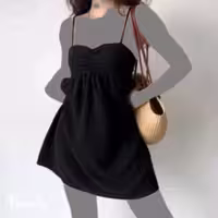 پیراهن مهمانی زنانه نخی h&m مدل مجلسی