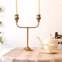 شمعدان رومیزی دو شعله مدل نورا