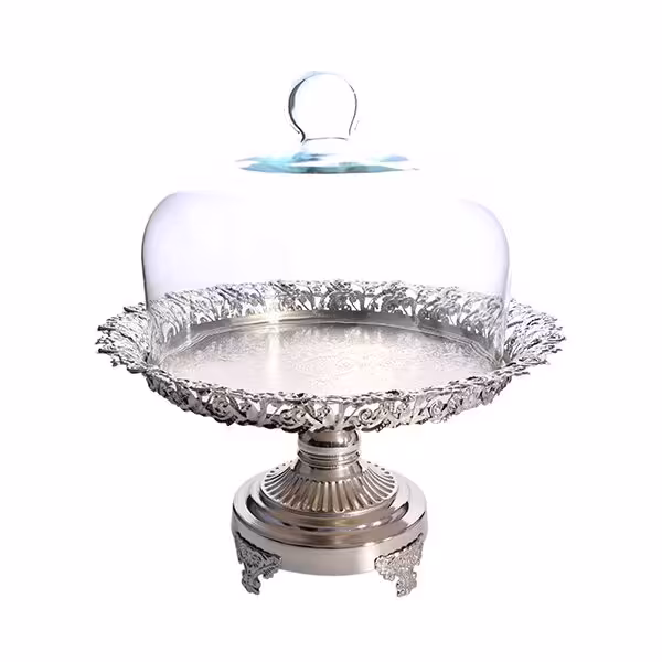 ظرف کاپ کیک استیل طرح گلبرگ