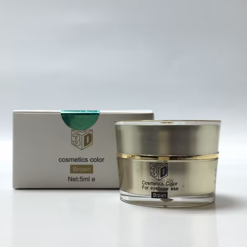 رنگ تاتو جامد قهوه ای تری دی 5ML میکروپیکمنتیشن ( هاشور ) 3D