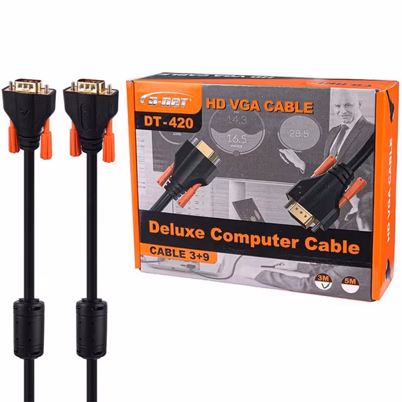 کابل 1.5 متری VGA 3 9 دی نت D-NET DT-419