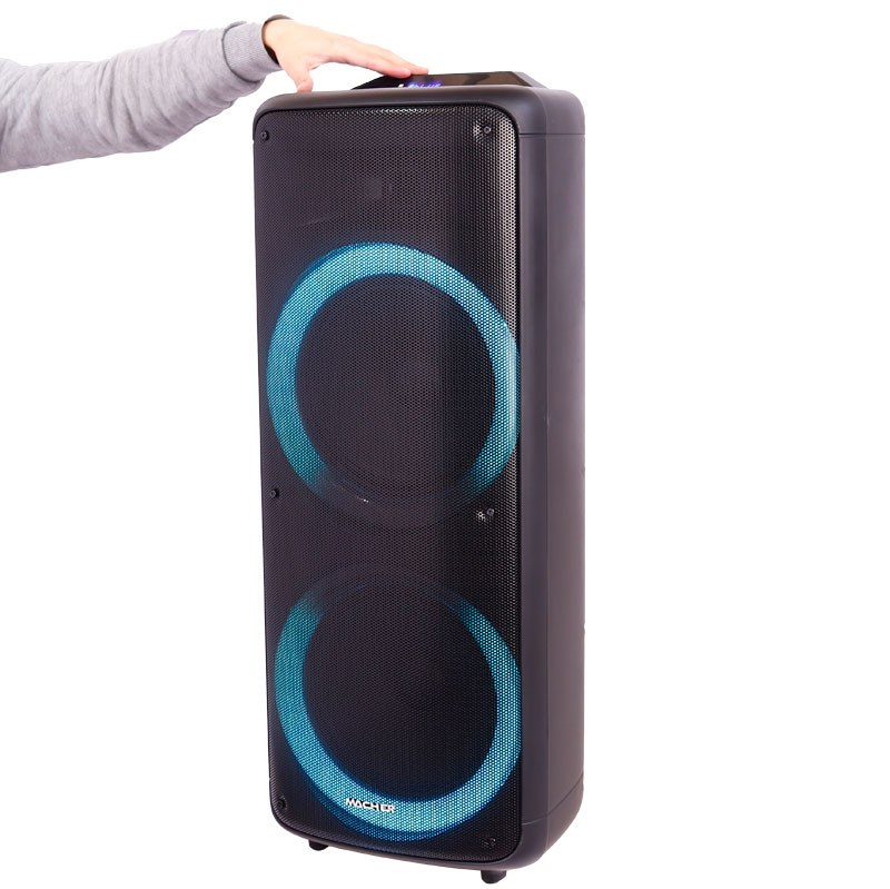 اسپیکر چمدانی بلوتوثی رم و فلش خور Macher MR-2300 بهمراه میکروفون و ریموت کنترل